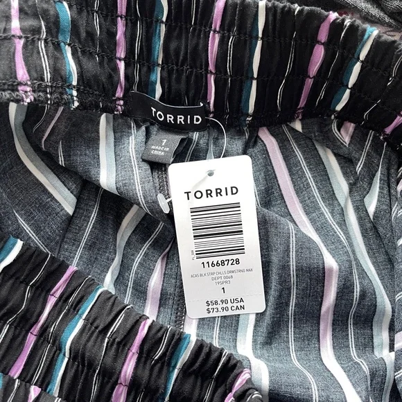 NWT Striped Maxi Skirt (1X) - Picture 10 of 11